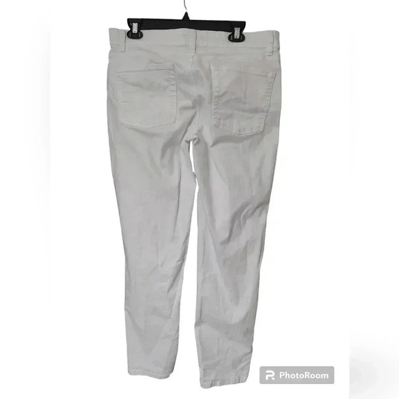 Eileen Fisher GARMENT DYED ORGANIC COTTON STRETCH DENIM PANT - Picture 3 of 5